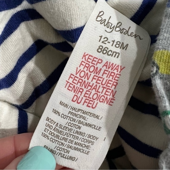 Baby Boden All In One Cozy Rainbow Racecar Play Winter Bunting Snowsuit 12/18M - Picture 8 of 10